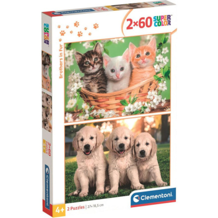 Puzzle Chlupatí sourozenci