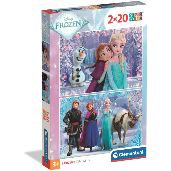Clementoni - Puzzle 2x20 Ledové království