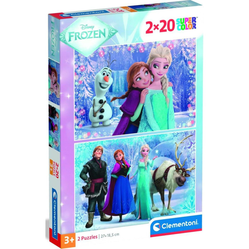 Clementoni - Puzzle 2x20 Ledové království