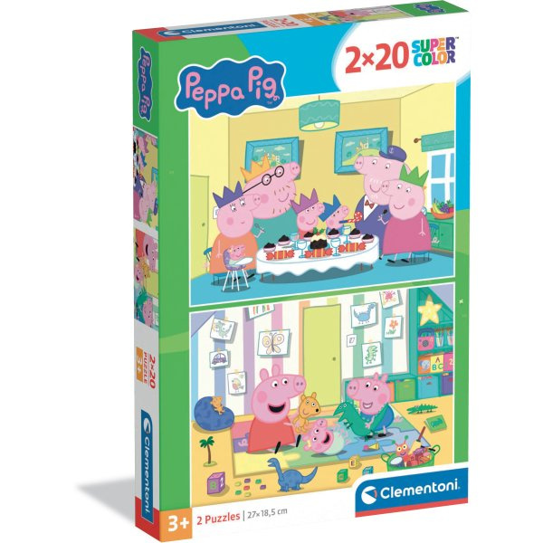 Puzzle 2x20 Super Color PEPPA PIG od Clementoni