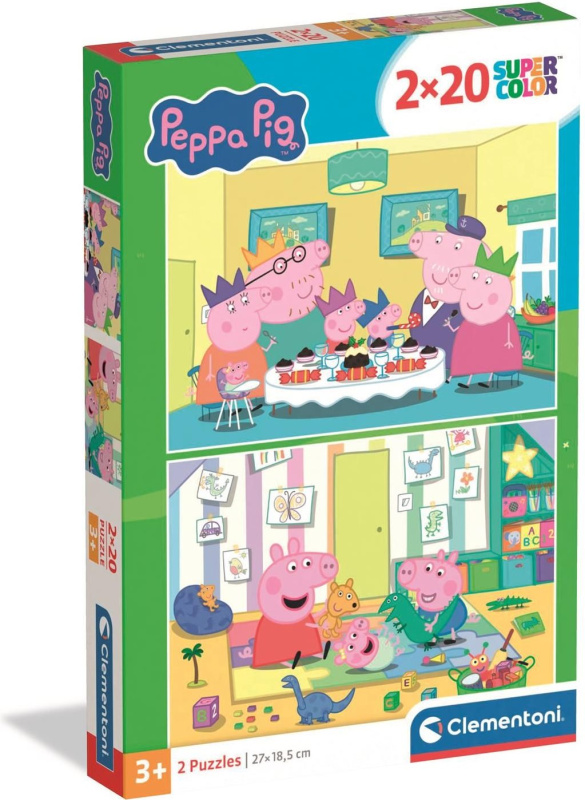 Puzzle 2x20 Super Color PEPPA PIG od Clementoni
