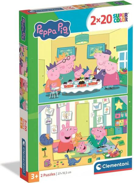 Puzzle 2x20 Super Color PEPPA PIG od Clementoni