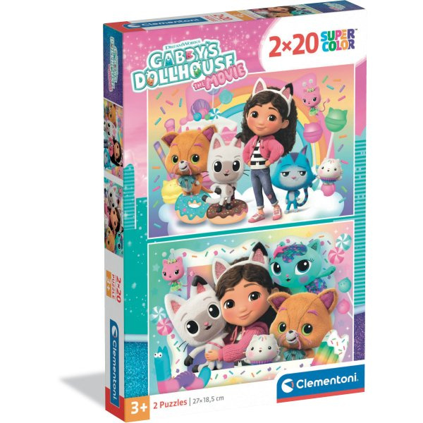 Puzzle CLEMENTONI Gábinin kouzelný domek 2×20 dílků