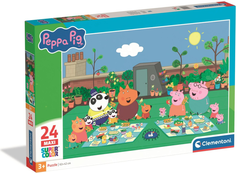Puzzle 24 MAXI Super Color PEPA PIG od Clementoni