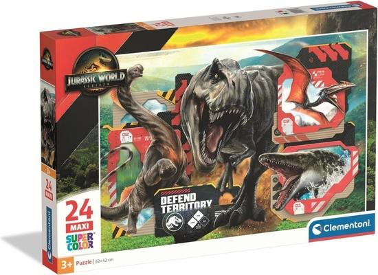 CLEMENTONI puzzle Jurský svět MAXI 24 dílků