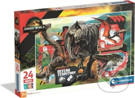 CLEMENTONI puzzle Jurský svět MAXI 24 dílků