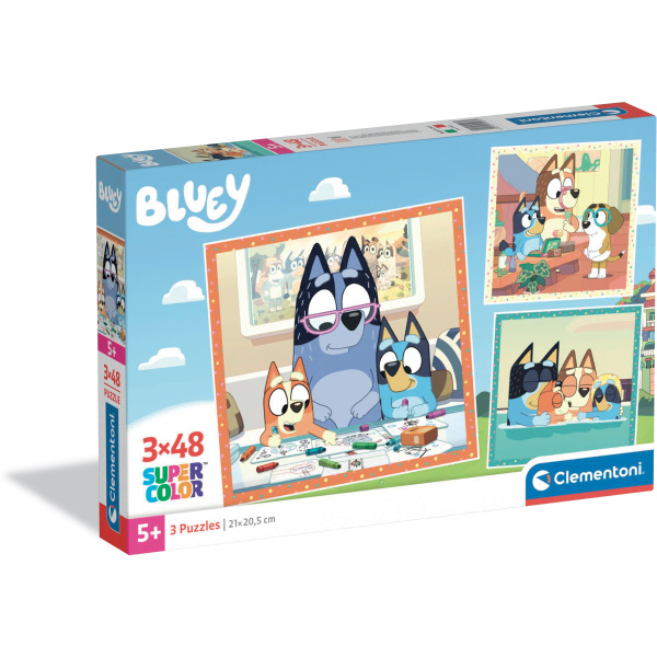Puzzle BLUEY 3×48 dílků