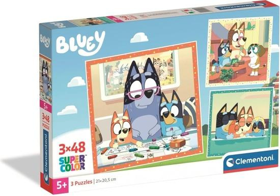 Puzzle BLUEY 3×48 dílků