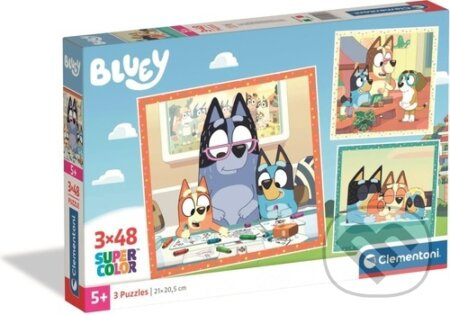 Puzzle BLUEY 3×48 dílků