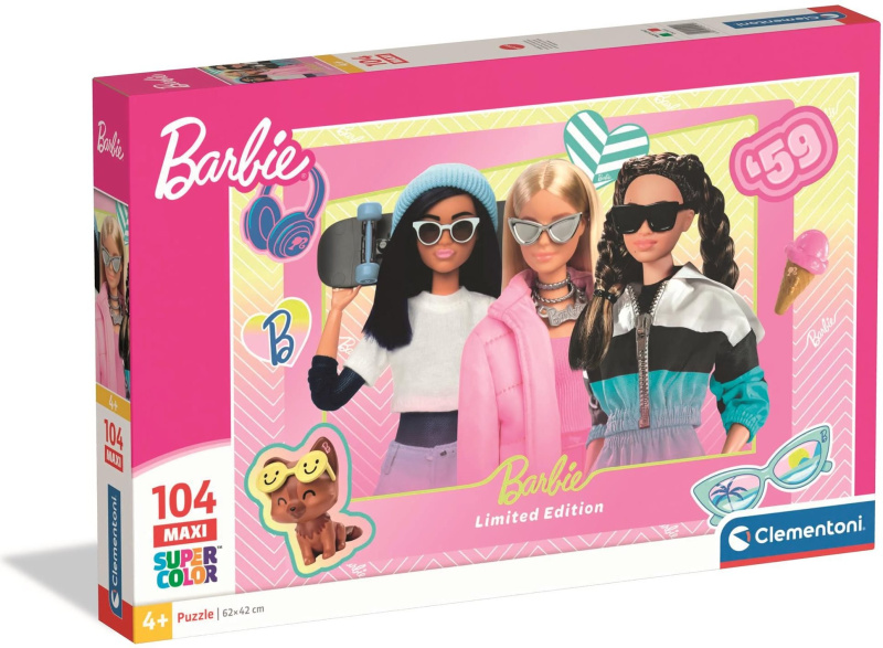 Clementoni puzzle Barbie MAXI 104 dílků