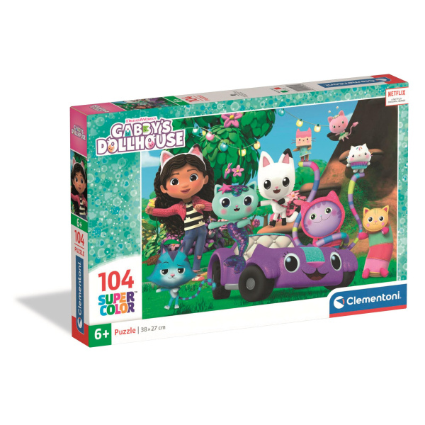 Puzzle 104 dílků – Gabby’s Dollhouse od Clementoni