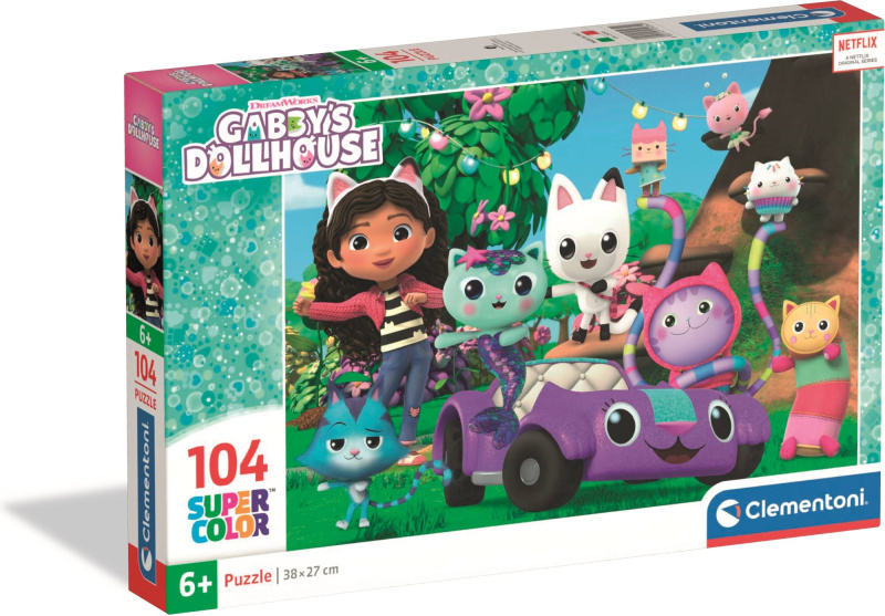 Puzzle 104 dílků – Gabby’s Dollhouse od Clementoni