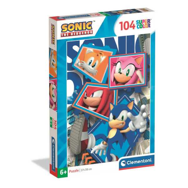 Clementoni puzzle ježek Sonic: parťáci 104 dílků
