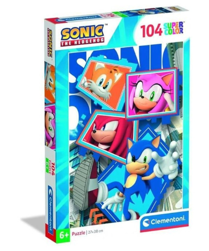 Clementoni puzzle ježek Sonic: parťáci 104 dílků
