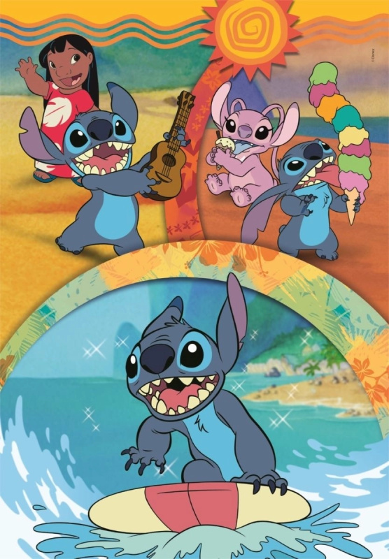 Puzzle Stitch a Přátelé 104 dílků