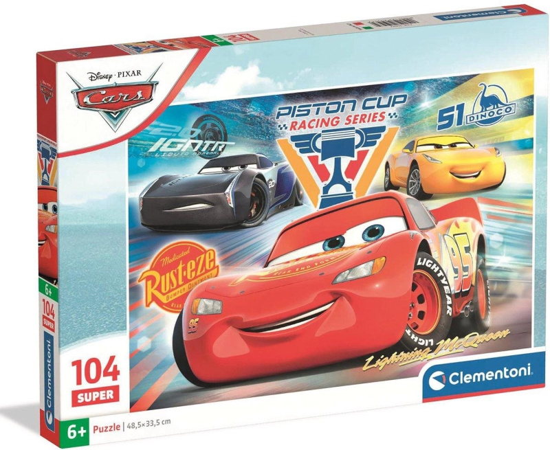 Puzzle Super Auta 104 dílků