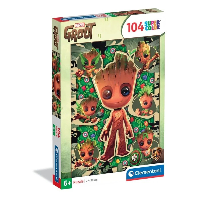 Puzzle Clementoni Super Color 104 dílků – MARVEL Groot