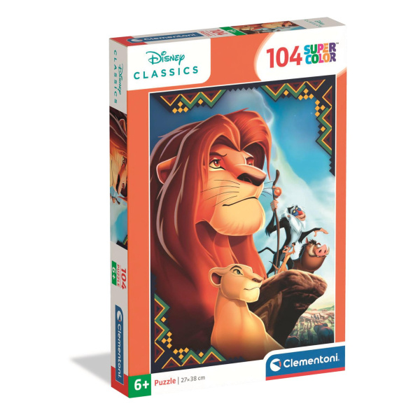 Clementoni puzzle 104 Super Color – Lví král