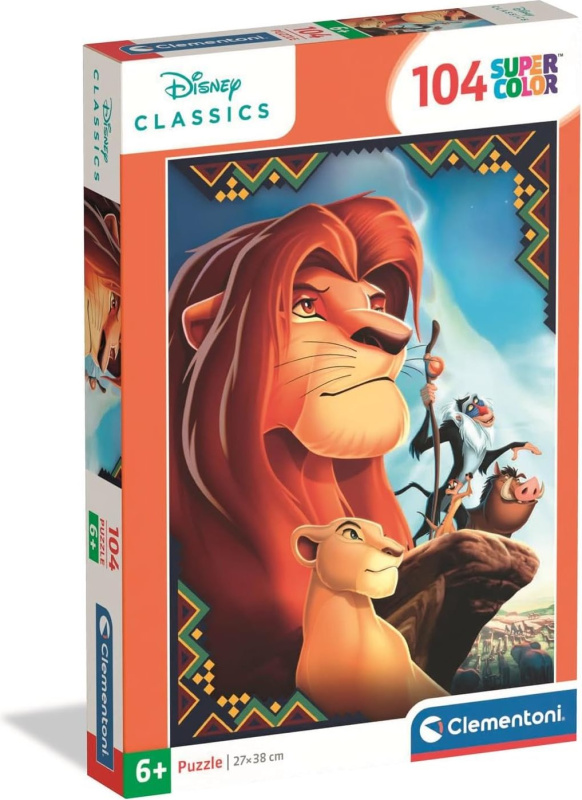 Clementoni puzzle 104 Super Color – Lví král