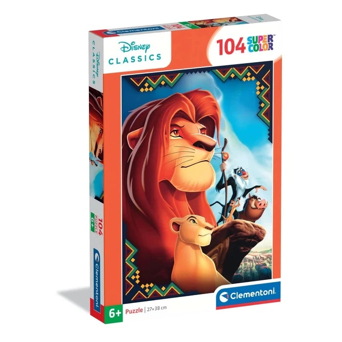 Clementoni puzzle 104 Super Color – Lví král