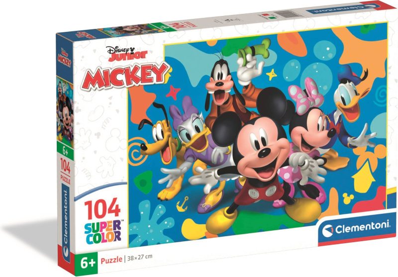 Clementoni - Puzzle 104 Disney Mickey a přátelé