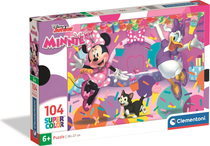 Puzzle Minnie a Daisy na oslavě 104 dílků