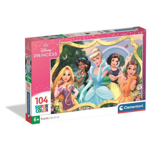 Clementoni puzzle Disney princezny: V zahradě 104 dílků