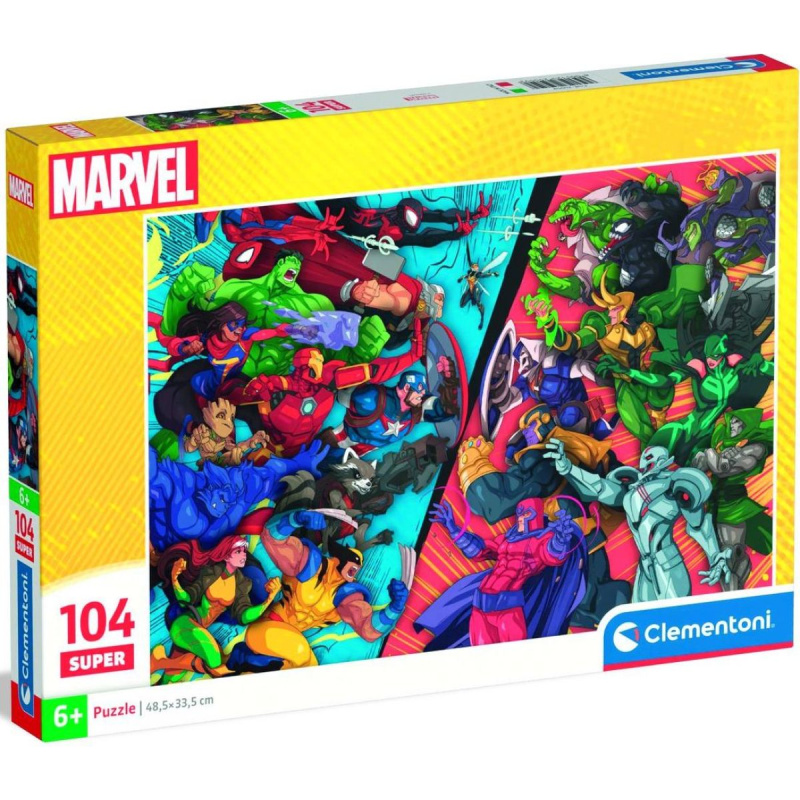 Clementoni Puzzle Avengers vs. záporáci 104 dílků
