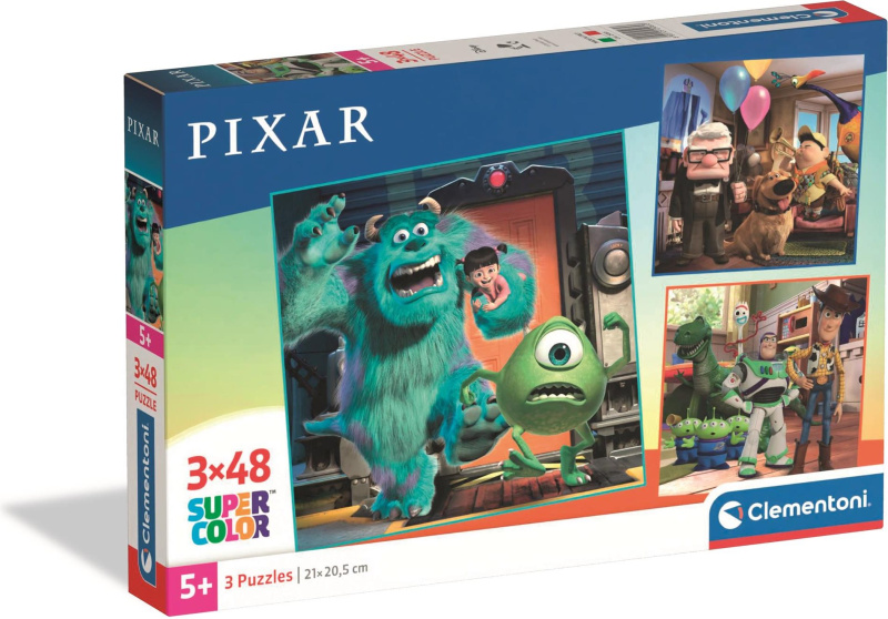Clementoni puzzle Disney Pixar 3×48 dílků