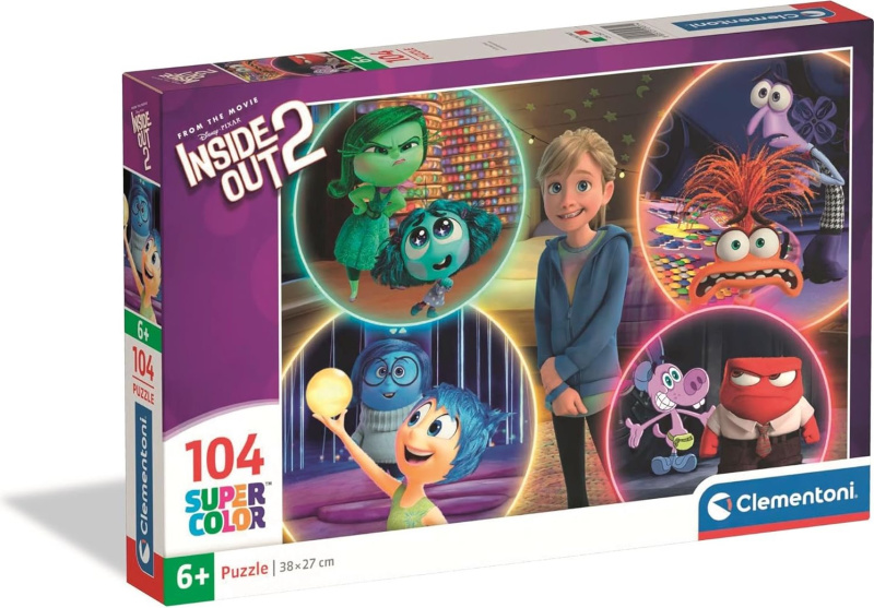 Clementoni puzzle V hlavě 2: Riley a emoce 104 dílků