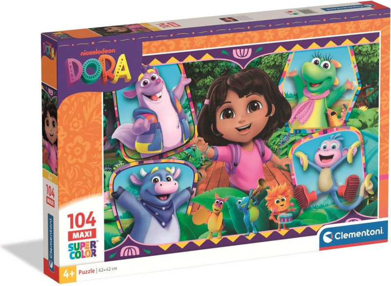 Puzzle pro děti Clementoni 104 dílků MAXI Dora Průzkumnice