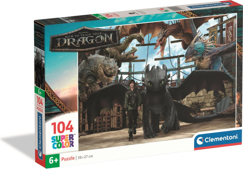 Clementoni puzzle 104  Jak vycvičit draka 2