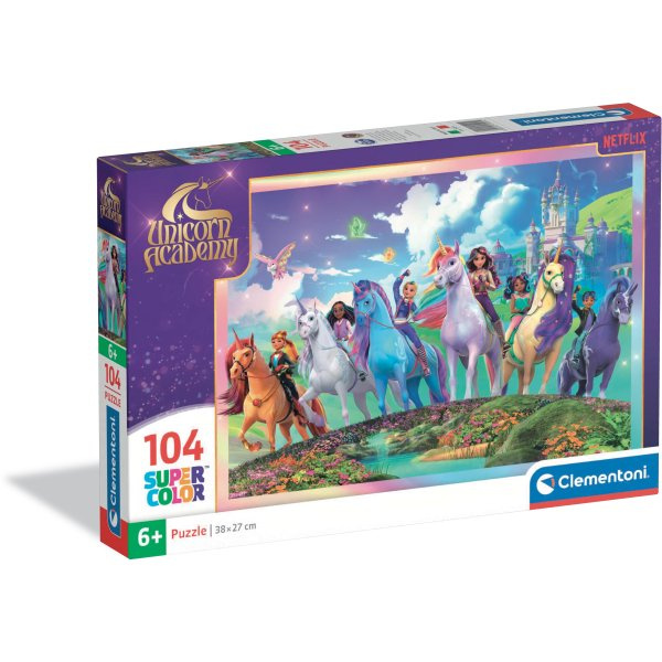 Puzzle Jednorožčí akademie 104 dílků CLEMENTONI