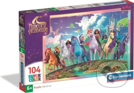 Puzzle Jednorožčí akademie 104 dílků CLEMENTONI