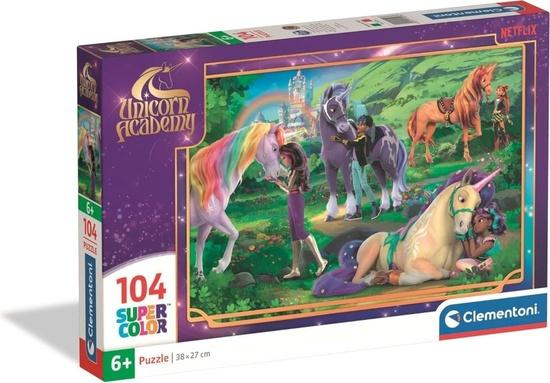 Puzzle Jednorožčí akademie – objetí, 104 dílků
