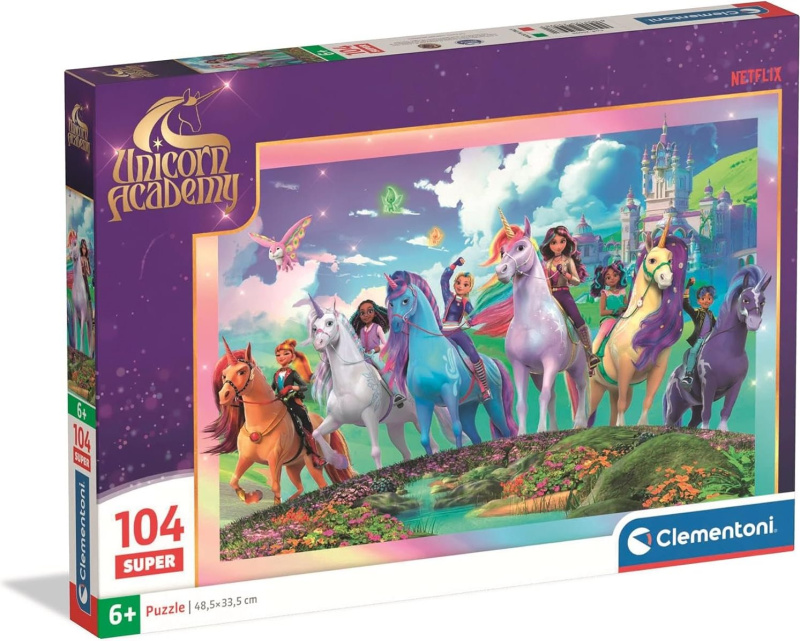 Clementoni puzzle 104 Super Unicorn Academy