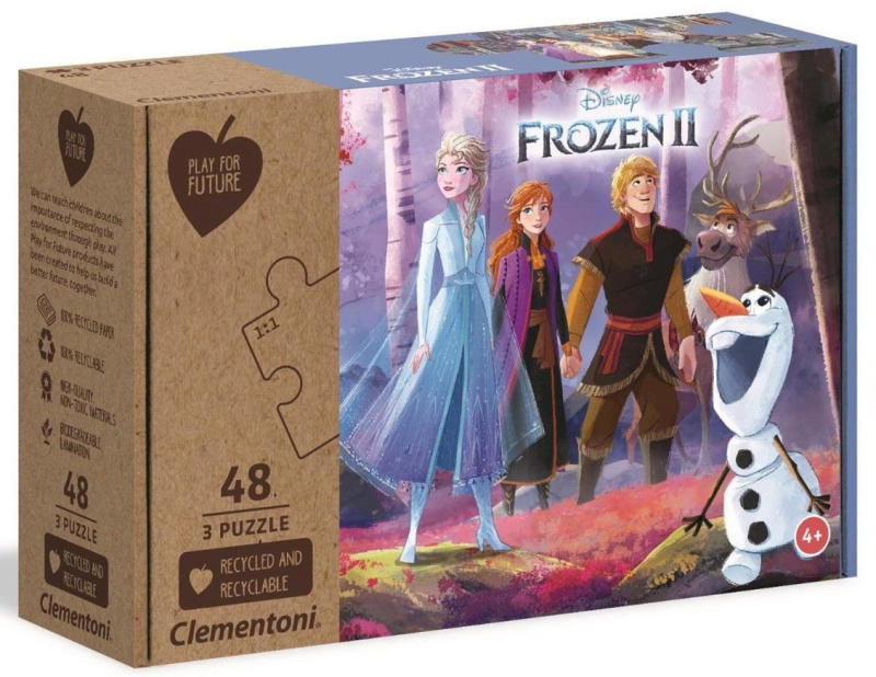 Dětské puzzle Ledové království 2 - 3x48 dílků