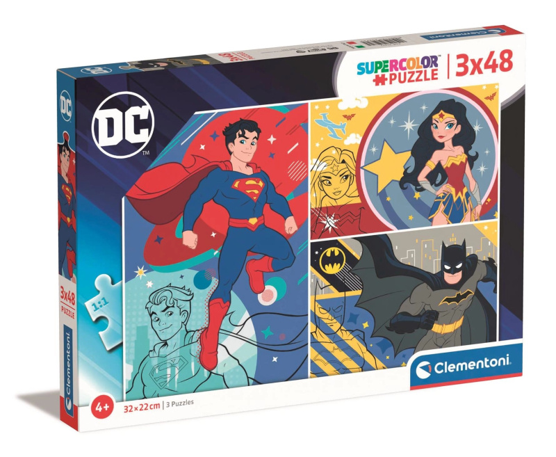 Clementoni DC Comics 25272 3 x 48 dílků