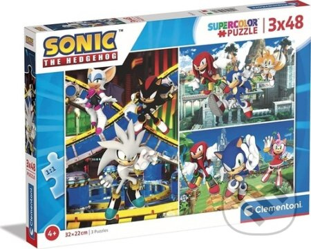 Ježek Sonic - puzzle z kategorie 15 - 60 dílků