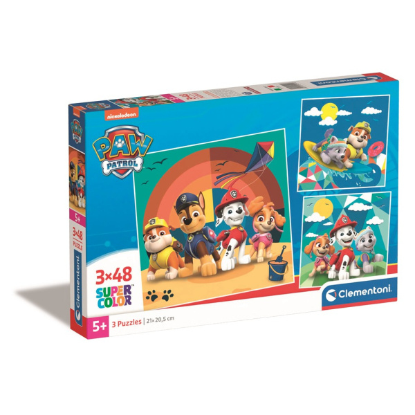 CLEMENTONI Puzzle Tlapková patrola 3x48 dílků