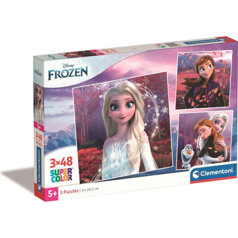 CLEMENTONI Puzzle Ledové království 3x48 dílků