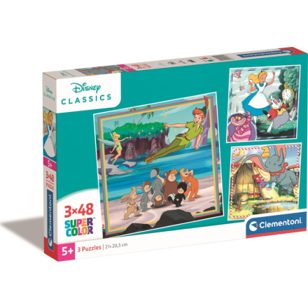 Clementoni puzzle Disney klasika 3x48 dílků