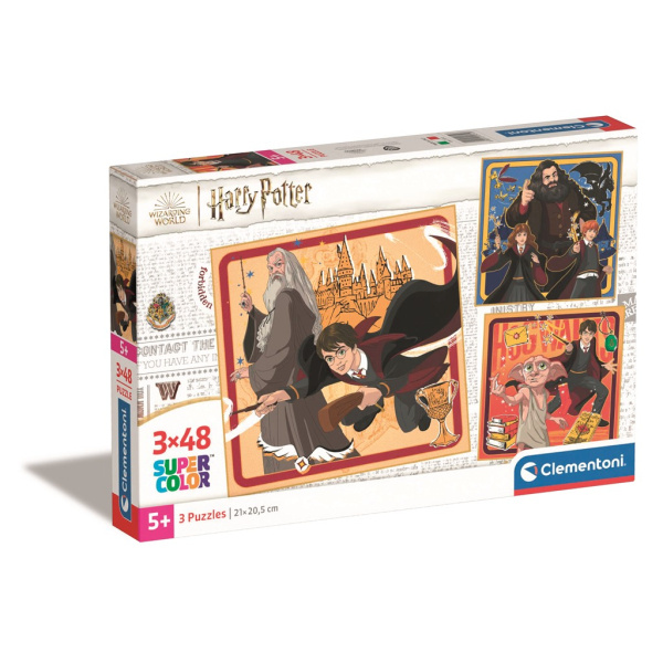 Puzzle Square: Harry Potter, 3x48 dílků