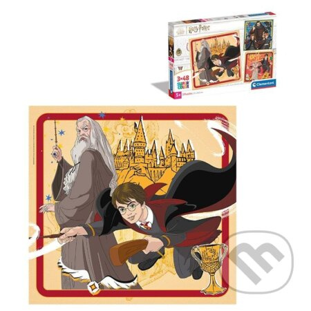 Puzzle Square: Harry Potter, 3x48 dílků