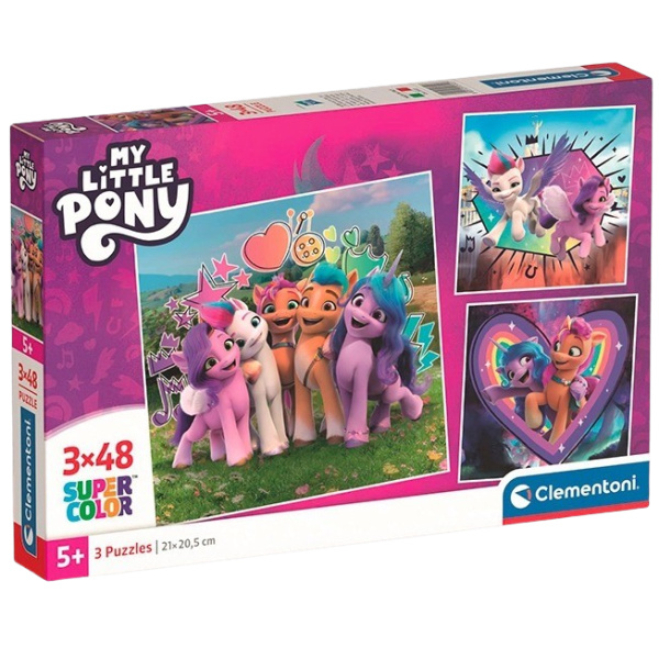 CLEMENTONI Puzzle My Little Pony 3x48 dílků