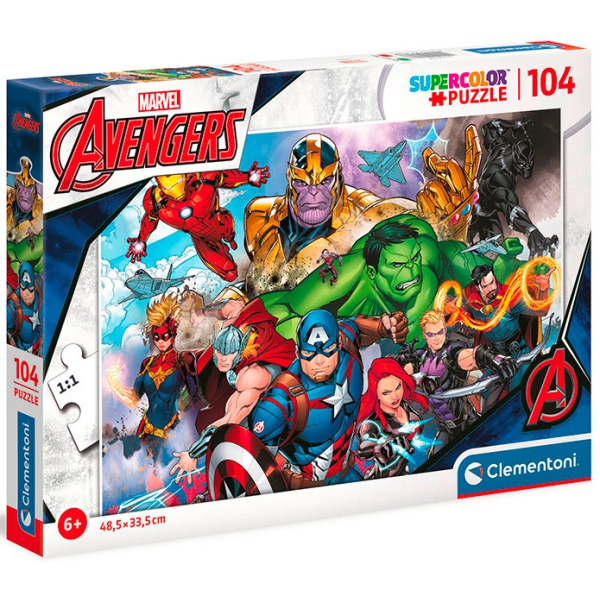 CLEMENTONI Puzzle Marvel: Avengers 104 dílků