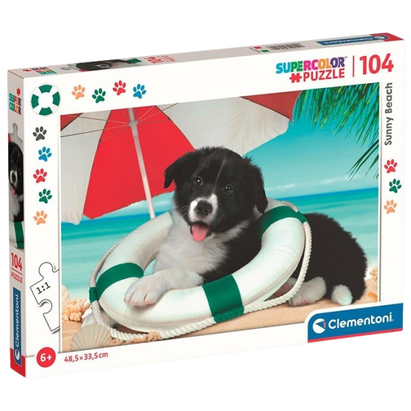 CLEMENTONI Puzzle Slunná pláž 104 dílků