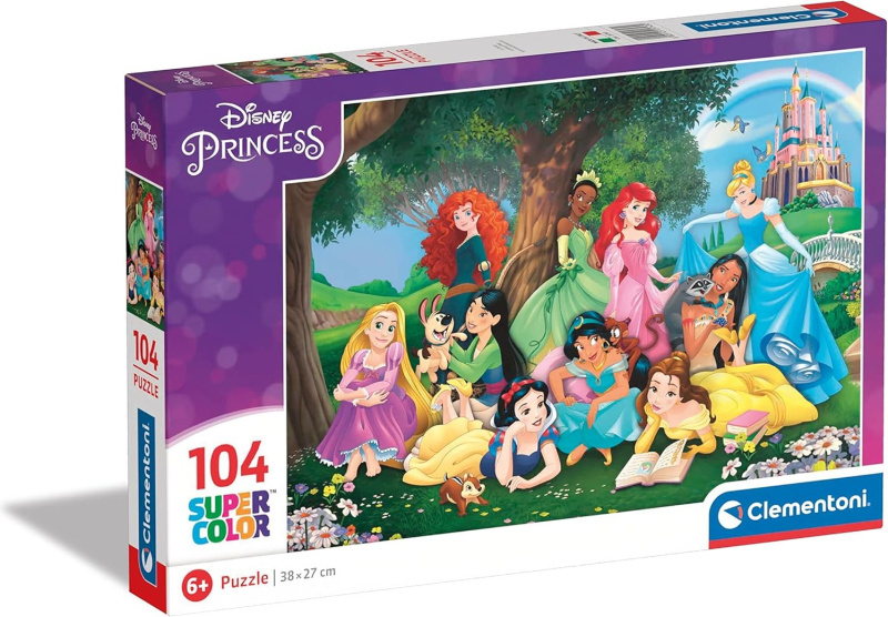CLEMENTONI Puzzle Disney princezny 104 dílků