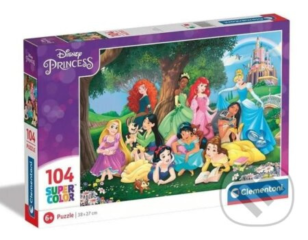 CLEMENTONI Puzzle Disney princezny 104 dílků