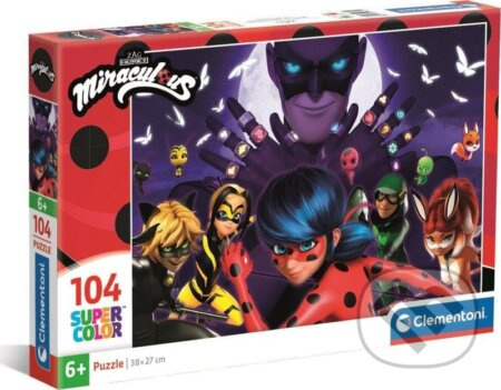CLEMENTONI Puzzle Kouzelná beruška a černý kocour 104 dílků